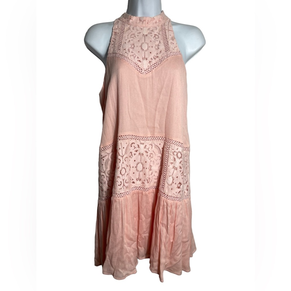 Gianni Bini dress size small light pink coral‎ rayon summer dress 🩷🩷